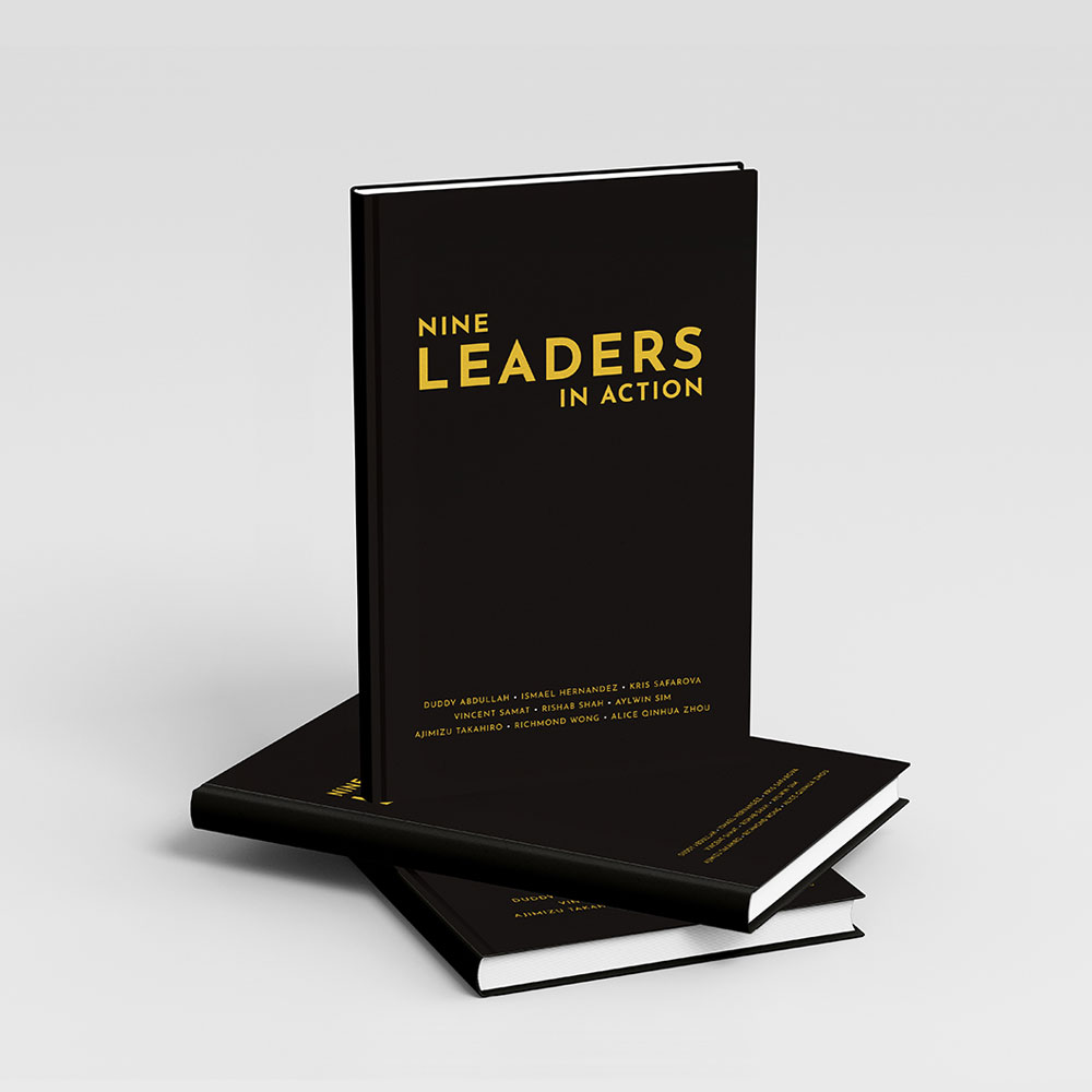 Published Book, NINE LEADERS IN ACTION by Takahiro Ajimizu