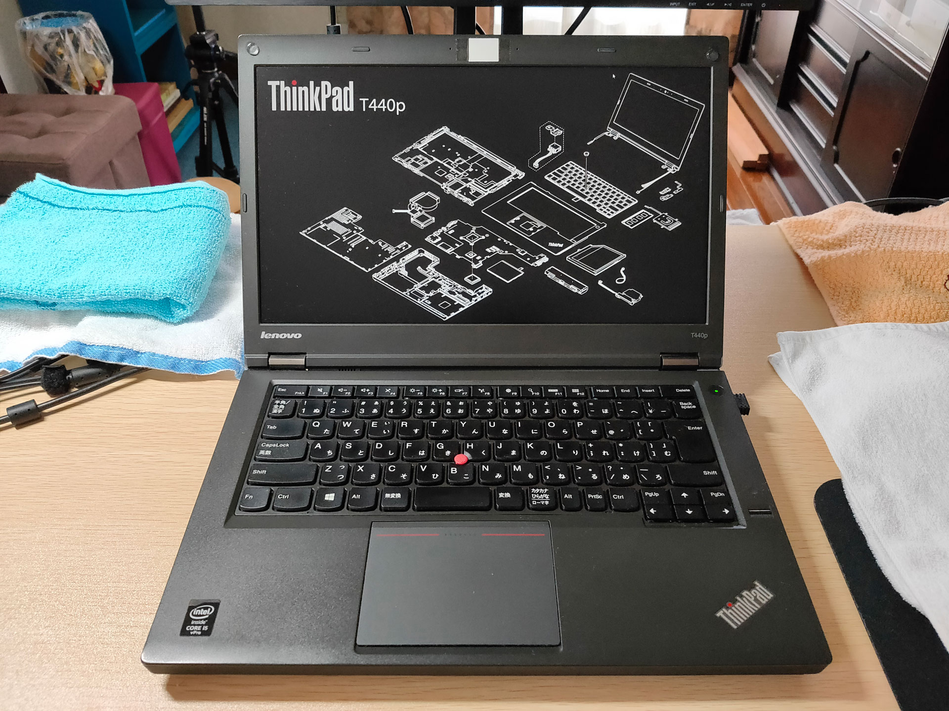 レノボ 『ThinkPad T440p』をフルHD液晶に換装＆三つのSSDに増設して