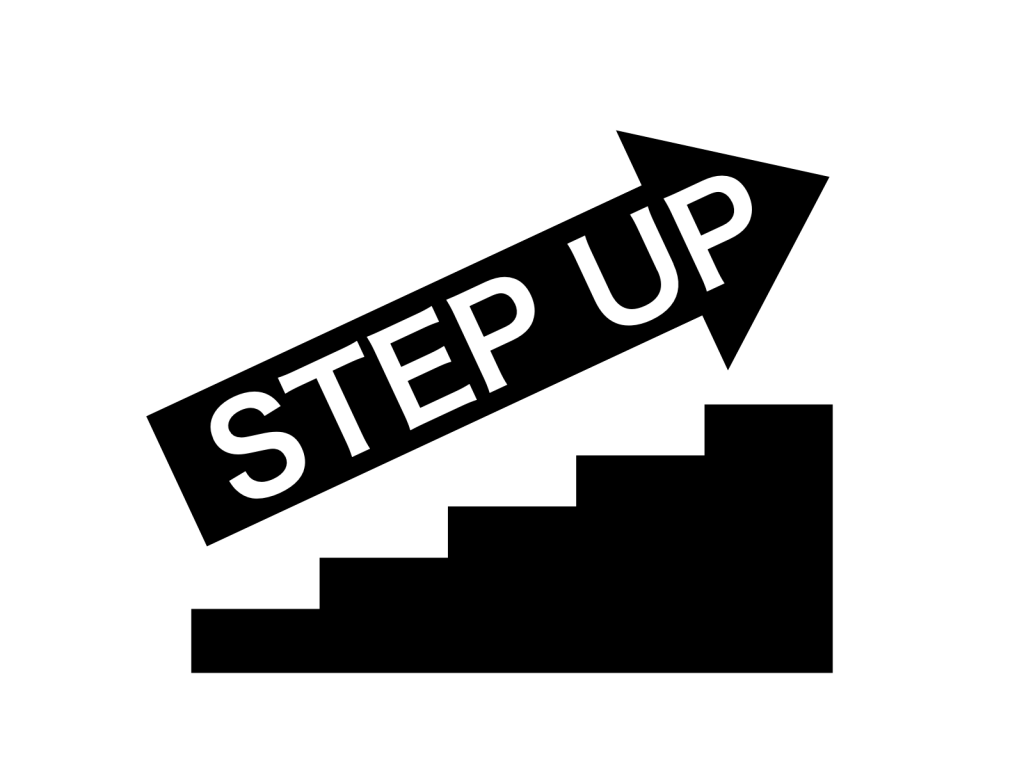 2-『STEPUP』矢印＆階段イメージ