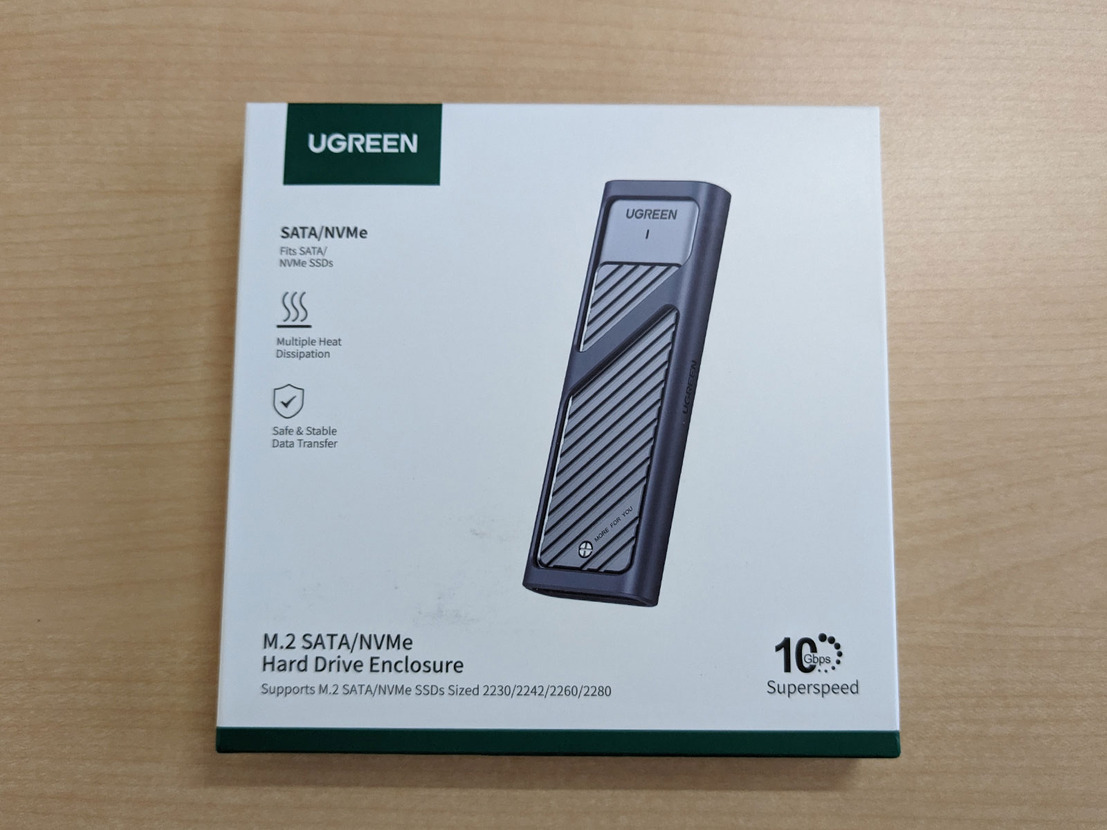 UGREEN M.2 SSD外付けケース（NVMe＆SATA両対応）2022』を